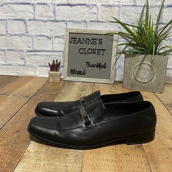 Boss Hugo Boss black loafers size 11.5 - Picture 16 of 16